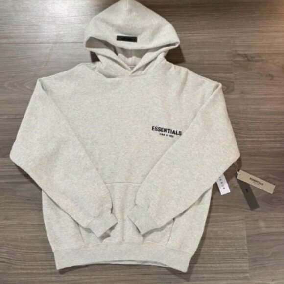 Essentials Gray Hoodie for Men - Picture 1 of 11